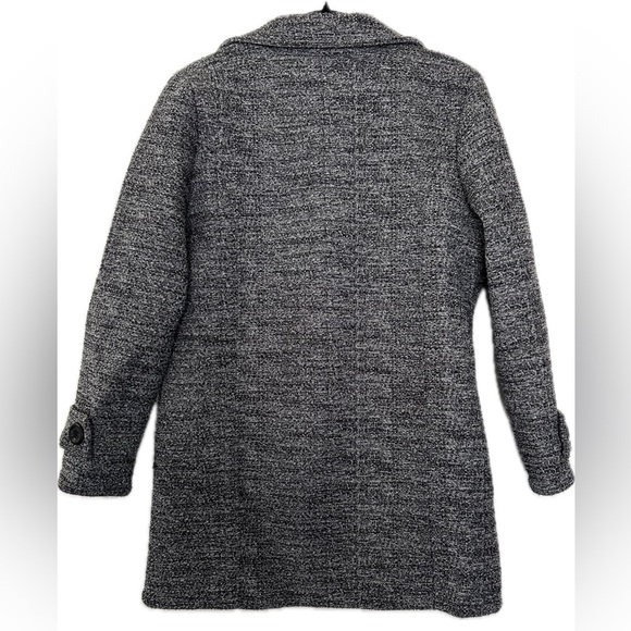 Italian Heather Gray Knit Peacoat Size OS - Picture 2 of 8